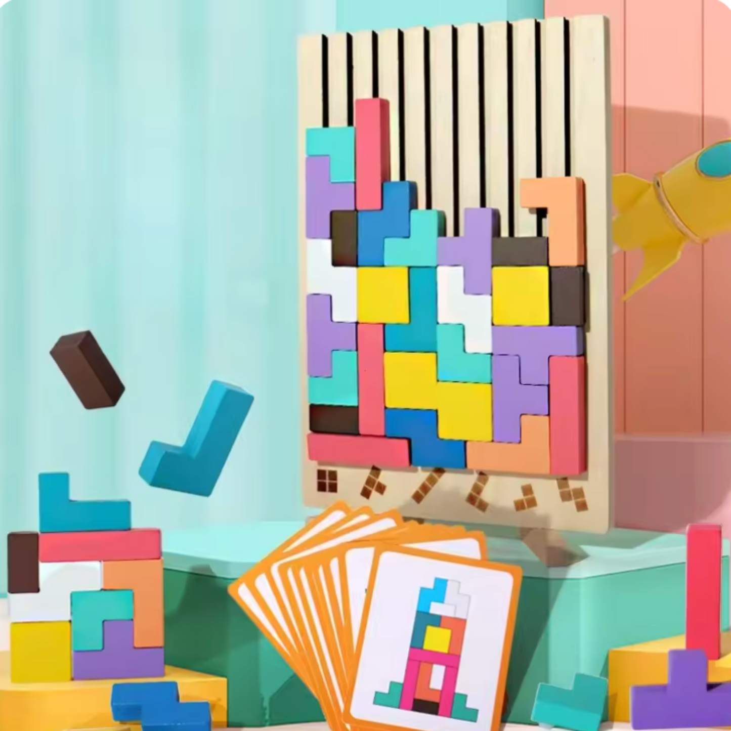 ワクワクパズル積み木